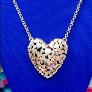 Brighton Heart Silver Crystal Necklace